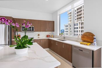 Penthouse floor plans on the 16th and 17th floors